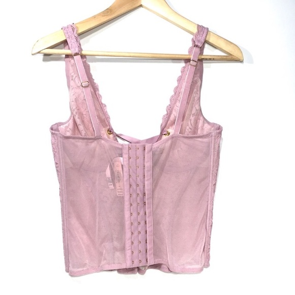 VS LACE-UP LACE CORSET TOP SZ 36C - Picture 4 of 6